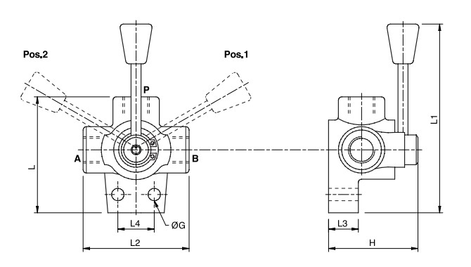 Hydraulic 3 Way, 3/8 BSP, Open Centre, Diverter Valve, DF 3 VIE